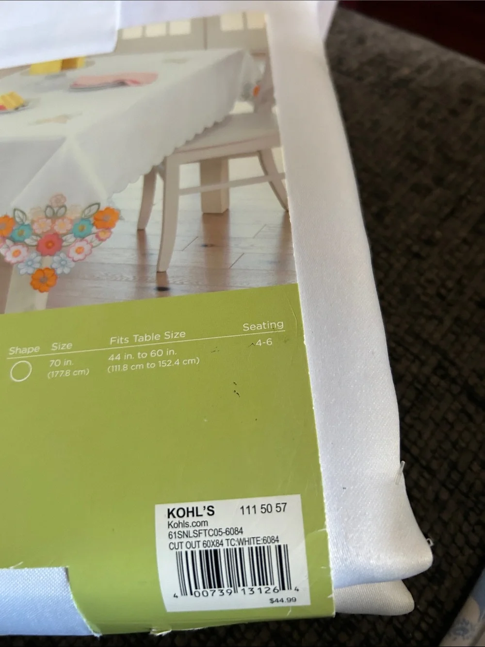 Celebrate Spring Together White Tablecloth by